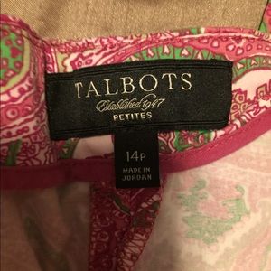 Talbots Pants - Talbots paisley ankle pants Talbots Pants - Talbots paisley ankle pants